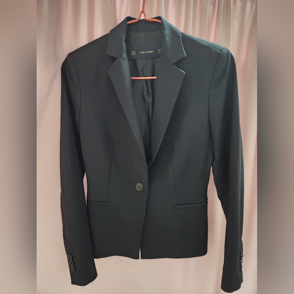 Zara Basic Black Blazer - image 1